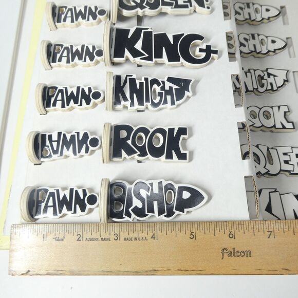 Chess Set Black & White Pop Art Graffiti Style Artecnica Book of Chess w/Box - Picture 8 of 8